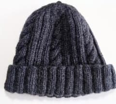 ○INVERALLAN インバーアラン ニットキャップ グレー スコットランド製