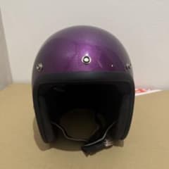 ヨーカン様 立花 SHM ジェットヘルメット パープルグリッター ユースL