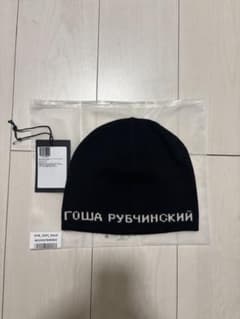 ま*ー様 【希少】GOSHA RUBCHINSKIY BEANIE / ブラック - メルカリ