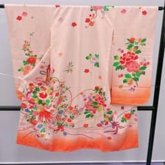 Y☆4009☆ 子供着物 七五三 女の子 四つ身 襦袢付き - メルカリ