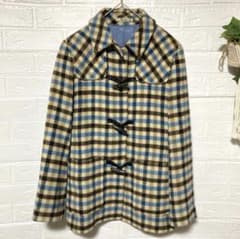 Aquascutum（アクアスキュータム）ダッフルコート チェック柄 M - メルカリ