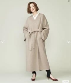 美品 Conte コンテ ベルテッド リバーロングコート 辺見えみり - メルカリ