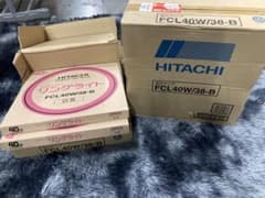 L)日立リングライト 40型丸型蛍光灯/白色/FCL40W/38-B 9個セット