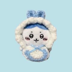 お座りぬいぐるみ ハチワレ うさ耳赤ちゃん ぬい服 - メルカリ