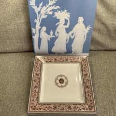 ウェッジウッド フロレンティーン ピンク スクエアプレート 角皿