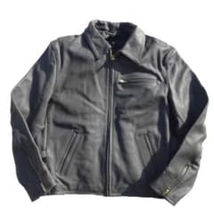 超美品モーガン メンフィスベルライダース 革ジャン本革レザー 灰42