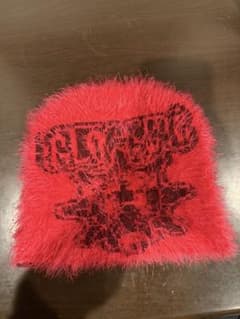 正規品】glogangビーニー k3iju着用 赤 ファー ニット帽 - メルカリ