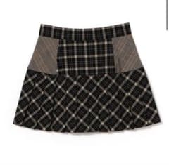 ANDMARY Coco check pleats skirt - メルカリ