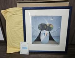 美品】【真作】未来へ向けての美しい橋 藤城清治 リトグラフ【大型作品