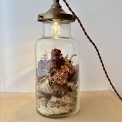 大きいサイズ❣️ m.soeur エムスール ボトルライト ドライフラワー