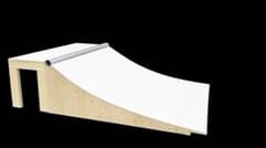 スケボーランプ 幅広タイプ90cm完成品 NFボード 1台 スケボー ミニ