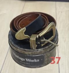希少 Vintage Works ウェスタンベルトDH5738 真鍮 37/94 - メルカリ