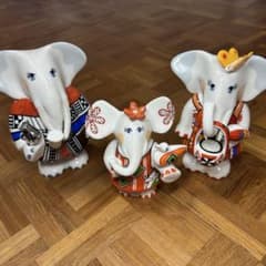 Villeroy&Boch ビレロイボッホ 置物 象 インテリア 3体セット - メルカリ