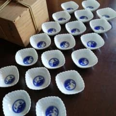 京焼 平安 菱形白磁手塩皿 19枚 8cm 明治～昭和初期 - メルカリ