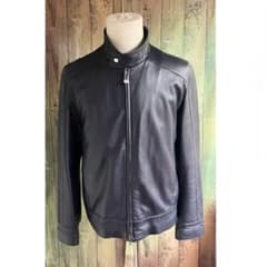 専用定価80万 イタリア名門 エディモネッティ レザージャケット 46