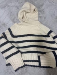 ZARA ストライプ柄ウール混セーター - メルカリ