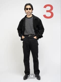 KAJA MEDIUM BAGGY BLACK DENIM PANTS 3 - メルカリ