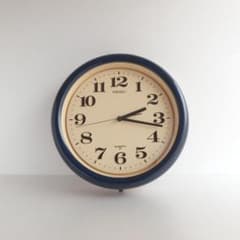 SEIKO ネイビー色の掛時計 渡辺力 70s - メルカリ