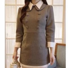 Ciel フロントボタンドッキングミニワンピース - メルカリ