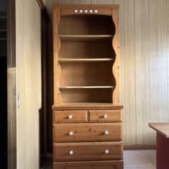 木製オープンシェルフ 引き出し付き レトロ たのメル便 - メルカリ