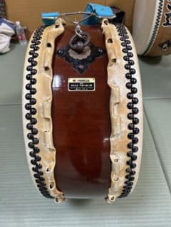 川田太鼓2尺平太鼓青色担ぎストラップ付き※お値下げしました。