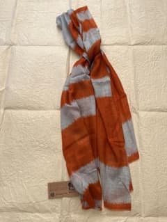 momo様専用】イヌイトゥーシュ カシミア混 タグ付き ストール オレンジ