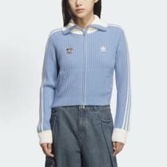 海外限定XS Adidasジップアップ ニットジャケット KF0719 - メルカリ
