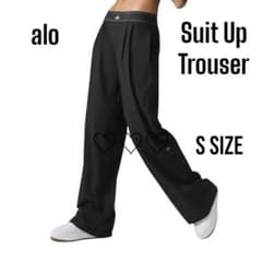 Alo Yoga パンツ アローヨガ Sサイズ スーツアップトラウザー ブラック