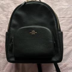 新品同様✨️COACH リュック 2層式 A4収納 ペプルドレザー 黒 y2k