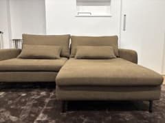 美品】ニトリ ソファ 2人3人掛け 座面広い ブラウン MS01シリーズ