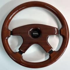 MOMO ホーンボタン ウッド ステアリング37cm/NARDI/イタルボランテ