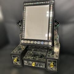 螺鈿細工 鏡台 花鳥 ミニドレッサー - メルカリ