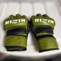 RIZIN オープンフィンガーグローブ オリーブグリーンSサイズ - メルカリ