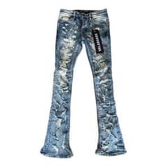 VALABASAS バラバサス フレアデニム クラッシュデニム サイズ30 - メルカリ