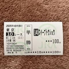 期限切れ単勝馬券】 天皇賞（秋） 2005 スイープトウショウ ウマ娘