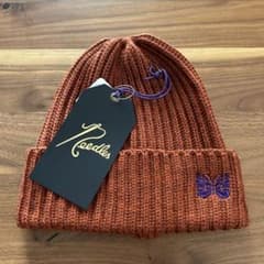 Needles ニット帽 オレンジ ニードルズ ワッチキャップ ミセス 若井滉