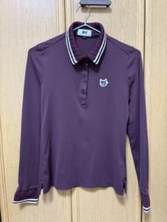 完売！WAAC ボルドー 長袖ポロシャツ XS - メルカリ