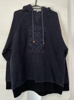 希少✨️ LOEWE アナグラム ビックロゴ刺繍 パーカー L ロエベ