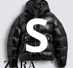 ZARAパフジャケット 光沢 drip - メルカリ