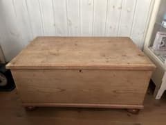 あーちゃん様専用！アンティーク オールドパイン リネンボックス