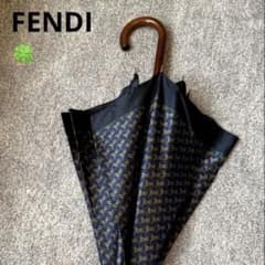 FENDI 長傘 ネイビー 馬柄(グリーン、グレー、ブラウン)ワンタッチ 廃