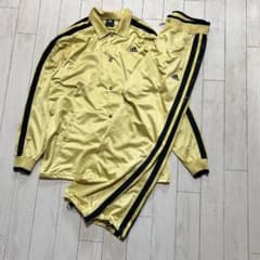 00s adidas アディダス クロコ型押し セットアップ ジャージ y2k