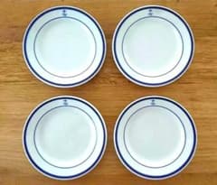 デッドストック 4枚 16 US NAVY ホーマーラフリン 皿 プレート 米軍