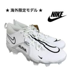 ナイキ アルファ メナス 28cm アメフト スパイク シューズ 靴 白 584