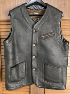 Vin&age ヴィンアンドエイジ ムートン ベスト 羊革 レザー - メルカリ