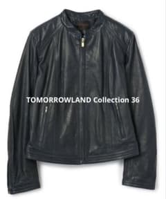 TOMORROWLAND collectionネイビーレザージャケット36 - メルカリ