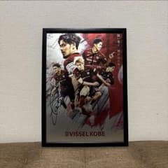 主力3人サイン入り】ヴィッセル神戸 サイン入りメタルグラフィ - メルカリ