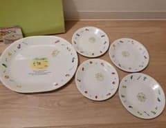 コレール サラダの季節 野菜柄⭐大皿&17cmプレート 合計5枚セット 未