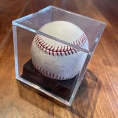 美品】ヤンキース 松井秀喜 直筆サインボール MLB公式球 本人に会った