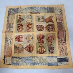 HERMES エルメス スカーフ カレ45 PEERSONA仮面SILK100％ - メルカリ